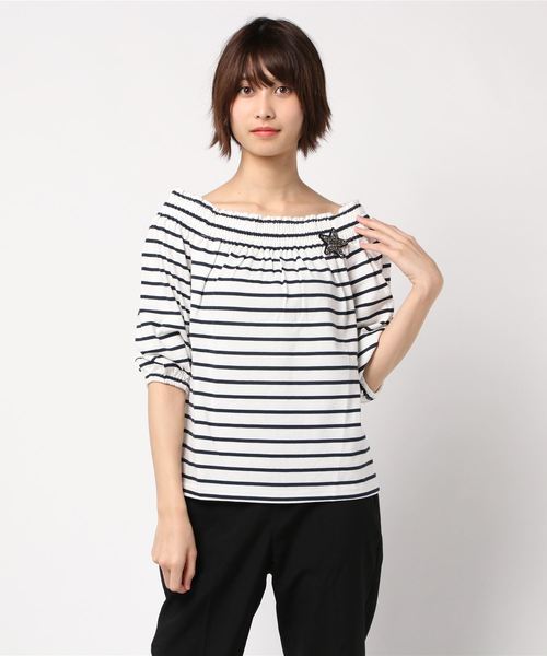 別格の高品質 セール Iblues イブルース ギャザーボーダーカットソー Tシャツ カットソー Iblues イブルース のファッション 特売イチオリーズ Arenatheatre Net