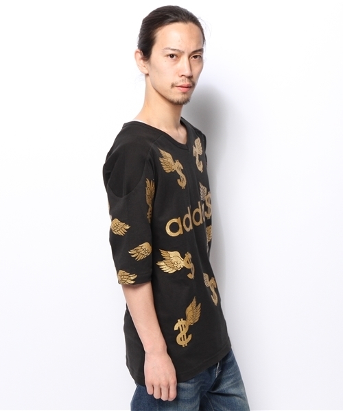 adidas Originals(アディダスオリジナルス)の「アディダス ジェレミースコット adidas JS WING DOLLAR T F80982(Tシャツ/カットソー・メンズ・ブラック・X-SMALL/MEDIUM/X-LARGE)」の2枚目の写真