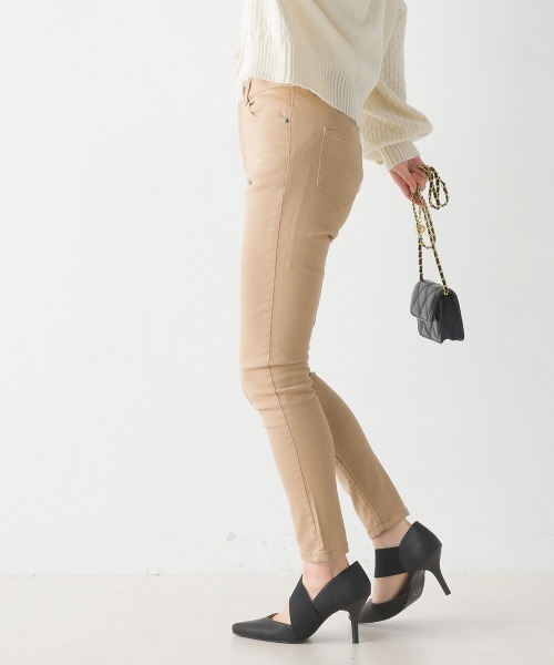 OMNES Another Edition（オムネス アナザーエディション）の「ユニセックス全11色8サイズ展開！製品洗い365ツイルスキニーパンツ（その他パンツ・レディース・ホワイト/ブラック/ベージュ/ネイビー/グレー/カーキ/ブルー系その他/ワンウォッシュ/レンガ/ブルー系その他2/チャコールグレー・SMALL/MEDIUM/LARGE/X-SMALL/XX-LARGE/X-LARGE/XXX-LARGE/XXXX-LARGE）」の5枚目の写真