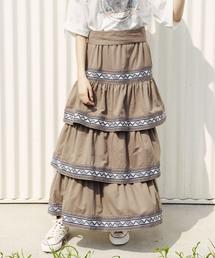 ALEXIA STAM | Tiered Maxi Skirt/マキシスカート(スカート)