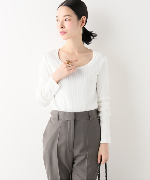 journal standard L'essage（ジャーナルスタンダードレサージュ）の「カミーノテレコ プルオーバー（Tシャツ/カットソー・レディース・ブラック/ホワイト/ベージュ・FREE）」の2枚目の写真