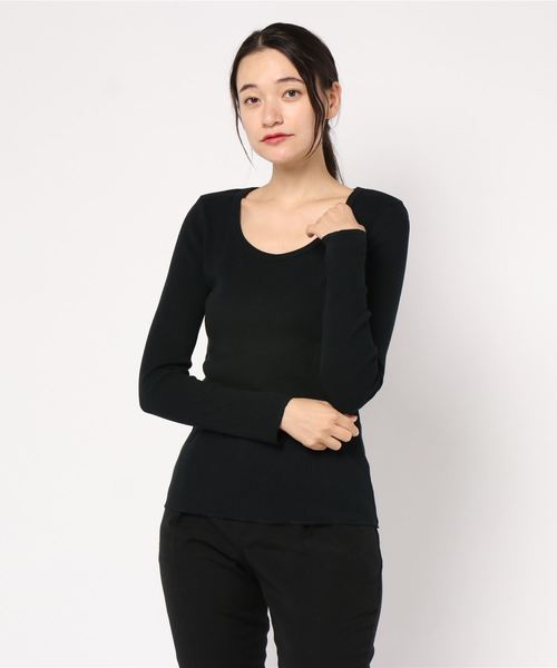 journal standard L'essage（ジャーナルスタンダードレサージュ）の「カミーノテレコ プルオーバー（Tシャツ/カットソー・レディース・ブラック/ホワイト/ベージュ・FREE）」の7枚目の写真