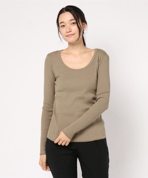 journal standard L'essage（ジャーナルスタンダードレサージュ）の「カミーノテレコ プルオーバー（Tシャツ/カットソー・レディース・ブラック/ホワイト/ベージュ・FREE）」の8枚目の写真