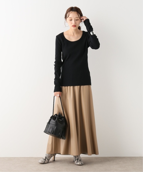 journal standard L'essage（ジャーナルスタンダードレサージュ）の「カミーノテレコ プルオーバー（Tシャツ/カットソー・レディース・ブラック/ホワイト/ベージュ・FREE）」の9枚目の写真