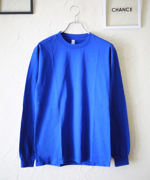 LOS ANGELES APPAREL（ロサンゼルスアパレル）の「Los Angeles Apparel クルーネック 長袖T（Tシャツ/カットソー・メンズ・ブラック/ネイビー/ゴールド/オレンジ/ブルー/グリーン/グレー系その他/オレンジ系その他/ホワイト・S/M/L/XL）」の6枚目の写真