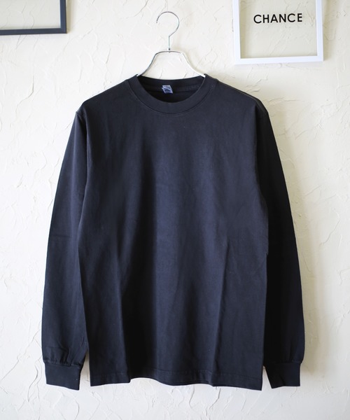 LOS ANGELES APPAREL（ロサンゼルスアパレル）の「Los Angeles Apparel クルーネック 長袖T（Tシャツ/カットソー・メンズ・ブラック/ネイビー/ゴールド/オレンジ/ブルー/グリーン/グレー系その他/オレンジ系その他/ホワイト・S/M/L/XL）」の3枚目の写真