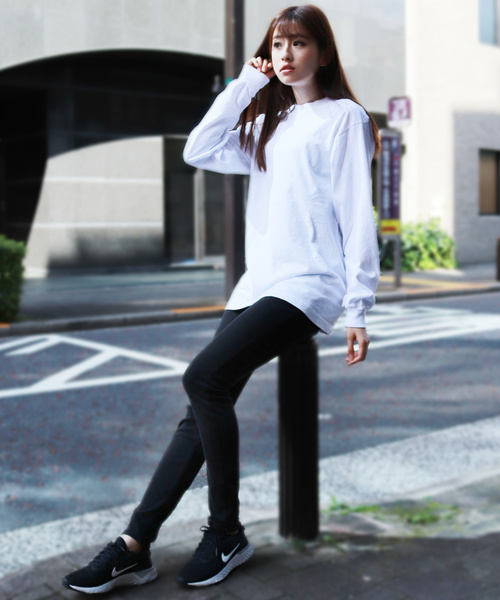 LOS ANGELES APPAREL（ロサンゼルスアパレル）の「Los Angeles Apparel クルーネック 長袖T（Tシャツ/カットソー・メンズ・ブラック/ネイビー/ゴールド/オレンジ/ブルー/グリーン/グレー系その他/オレンジ系その他/ホワイト・S/M/L/XL）」の13枚目の写真