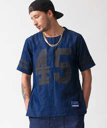 MONKEY TIME | MT ∴  デニム フットボール TEE ◆(Tシャツ/カットソー)