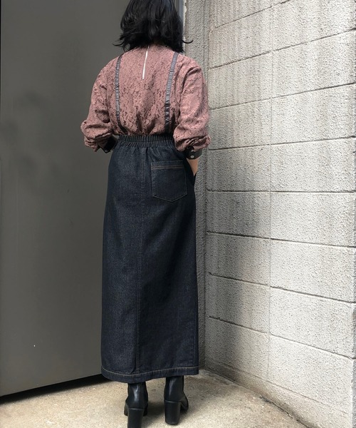 &g'aime（アンジェム）の「【&g'aime】レース×レザーブラウス（シャツ/ブラウス・レディース・チャコールグレー/ブラック/モカ・FREE）」の19枚目の写真