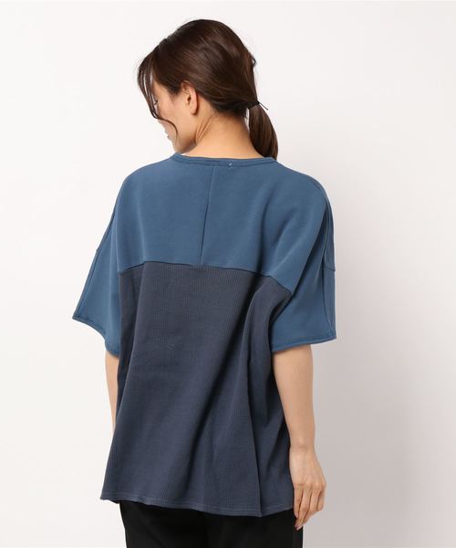 miniyu(ミニュウ)の「BLANC BASQUE/クルー/N半袖Tシャツ(Tシャツ/カットソー・レディース・イエロー/ブラック/ホワイト/ブルー・38)」の5枚目の写真