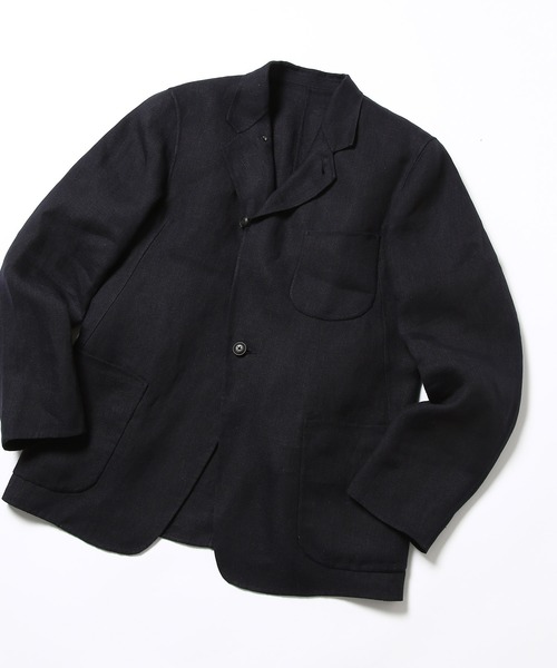 ADAM ET ROPE'(アダムエロペ)の「【Wild Life Tailor】麻リバーJK(テーラードジャケット・メンズ・グレー系その他/ブルー系その他2・M/L)」の1枚目の写真