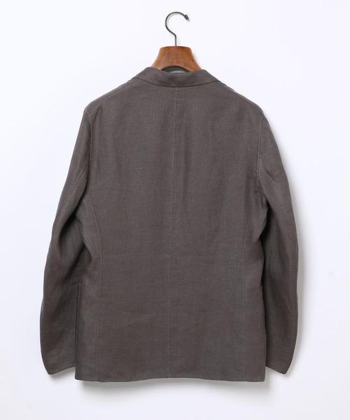 ADAM ET ROPE'(アダムエロペ)の「【Wild Life Tailor】麻リバーJK(テーラードジャケット・メンズ・グレー系その他/ブルー系その他2・M/L)」の12枚目の写真