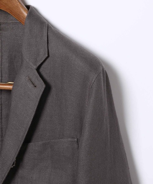 ADAM ET ROPE'(アダムエロペ)の「【Wild Life Tailor】麻リバーJK(テーラードジャケット・メンズ・グレー系その他/ブルー系その他2・M/L)」の10枚目の写真