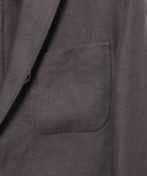 ADAM ET ROPE'(アダムエロペ)の「【Wild Life Tailor】麻リバーJK(テーラードジャケット・メンズ・グレー系その他/ブルー系その他2・M/L)」の9枚目の写真