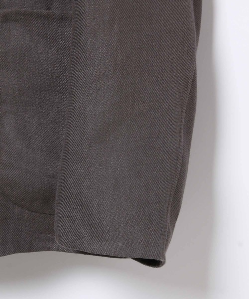ADAM ET ROPE'(アダムエロペ)の「【Wild Life Tailor】麻リバーJK(テーラードジャケット・メンズ・グレー系その他/ブルー系その他2・M/L)」の7枚目の写真