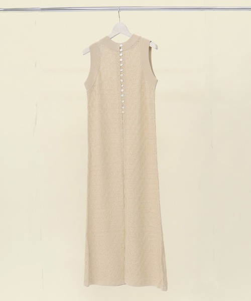 CLEIO（クレイオ）の「【CLEIO】前後2WAYクロシェ編みワンピース（ワンピース・レディース・アイボリー/パープル/カーキ/テラコッタ・FREE）」の21枚目の写真