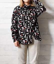 『made in japan』総柄　長袖シャツ