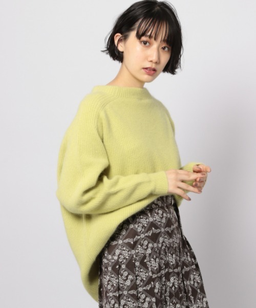 PAGEBOY(ページボーイ)の「FOXボトルネックプルオーバー(ニット/セーター)」|イエロー系その他