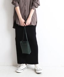 SLOBE IENA | リブニットロングスカート【手洗い可能】◆(スカート)