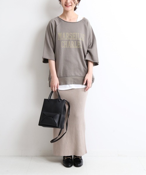 セール】リブニットロングスカート【手洗い可能】◇（スカート