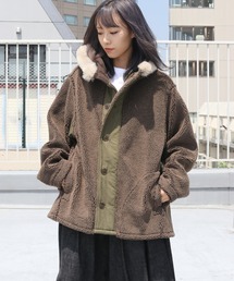 orSlow（オアスロウ）の「orSlow/オアスロウ FUR HOODED FLEECE JACKET 