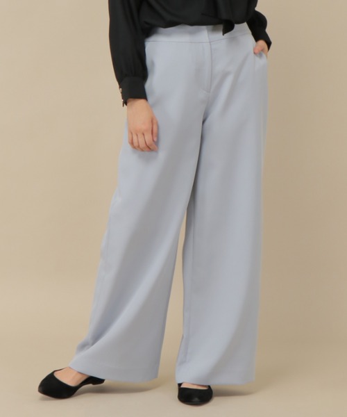 ikka(イッカ)の「ハイウエストスーパーワイドパンツ(その他パンツ・レディース・ブラウン/グレー/ネイビー・M/L)」の1枚目の写真
