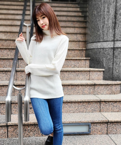 WESTSEA(ウエストシー)の「ウールミックス 2×2RIB 長袖 タートルネック リブニット(ニット/セーター・メンズ・ブラック/ベージュ系その他/オフホワイト/ブラック系その他/ブラック系その他2/グレー系その他・M/XL/L)」の10枚目の写真