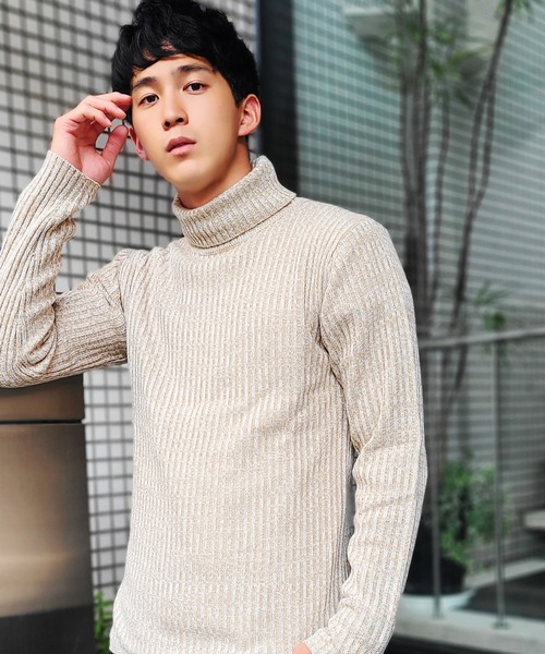 WESTSEA(ウエストシー)の「ウールミックス 2×2RIB 長袖 タートルネック リブニット(ニット/セーター・メンズ・ブラック/ベージュ系その他/オフホワイト/ブラック系その他/ブラック系その他2/グレー系その他・M/XL/L)」の14枚目の写真