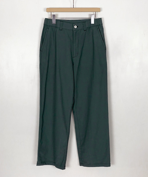 KIIT（キート）の「KIIT キート / 20/2 LIGHT CANVAS SIDE GATHER EASY TROUSERS ライトキャンバスサイドギャザーイージートラウザー / KIK-P90B-002（チノパンツ・メンズ・ベージュ/グリーン/アイボリー・1/2/3）」の3枚目の写真