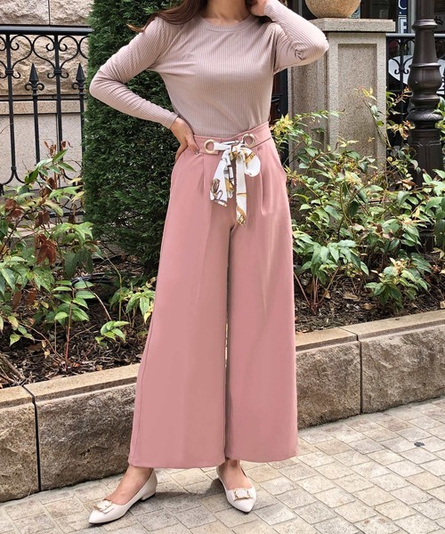 GUAPA ピンク フレアパンツ 未使用タグ付き 2TYPEピンクフレアパンツ | レディースファッション通販 - DHOLIC