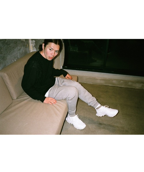 post amenities(ポストアメニティー)の「post amenities No Sweater (PAKT001)(ニット/セーター・メンズ・ピンク/ブラック・MEDIUM/LARGE)」の1枚目の写真