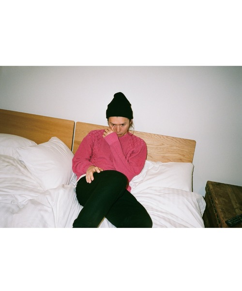 post amenities(ポストアメニティー)の「post amenities No Sweater (PAKT001)(ニット/セーター・メンズ・ピンク/ブラック・MEDIUM/LARGE)」の4枚目の写真