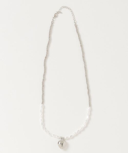 WEGO（ウィゴー）の「WEGO/ハートメタルネックレス（ネックレス・レディース・シルバー/ゴールド・FREE）」の2枚目の写真