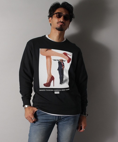 LIBERTY CITY（リバティシティ）の「【LIBERTY CITY/リバティーシティ】 [YOU ARE FIRED] スウェット（スウェット・メンズ・ブラック/グレー/ホワイト・3/2/4）」の2枚目の写真