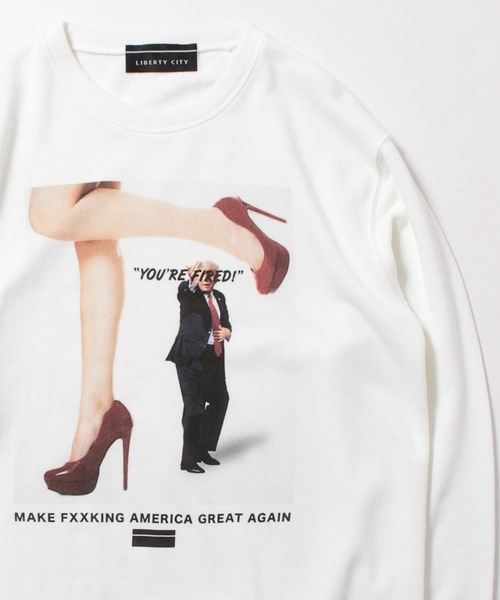 LIBERTY CITY（リバティシティ）の「【LIBERTY CITY/リバティーシティ】 [YOU ARE FIRED] スウェット（スウェット・メンズ・ブラック/グレー/ホワイト・3/2/4）」の11枚目の写真