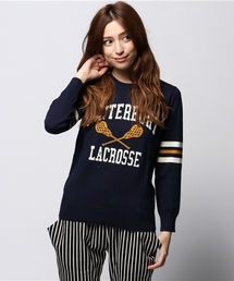 ROSE BUD | LK-14259 RETRO SPORTY JQ L/S P/O(ニット/セーター)