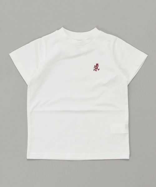 Gramicci(グラミチ)の「∴【 GRAMICCI / グラミチ 】 キッズ 半袖 ロゴTシャツ KIDS ONE POINT TEE 5201-STS-K・・(Tシャツ/カットソー・キッズ・サックスブルー/カーキ/ホワイト/ブラック・120cm/100cm/130cm/110cm)」の2枚目の写真