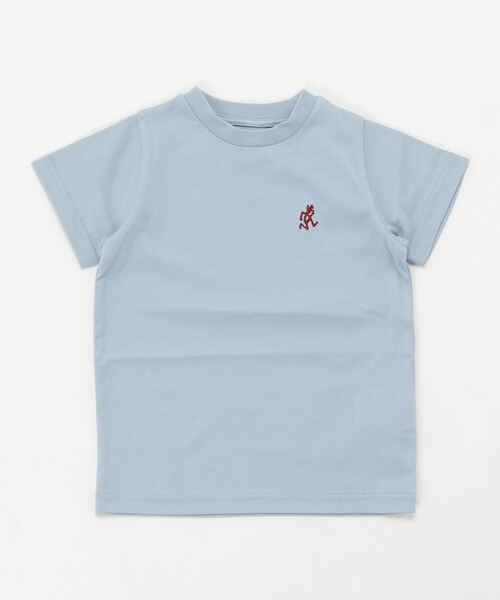 Gramicci(グラミチ)の「∴【 GRAMICCI / グラミチ 】 キッズ 半袖 ロゴTシャツ KIDS ONE POINT TEE 5201-STS-K・・(Tシャツ/カットソー・キッズ・サックスブルー/カーキ/ホワイト/ブラック・120cm/100cm/130cm/110cm)」の1枚目の写真