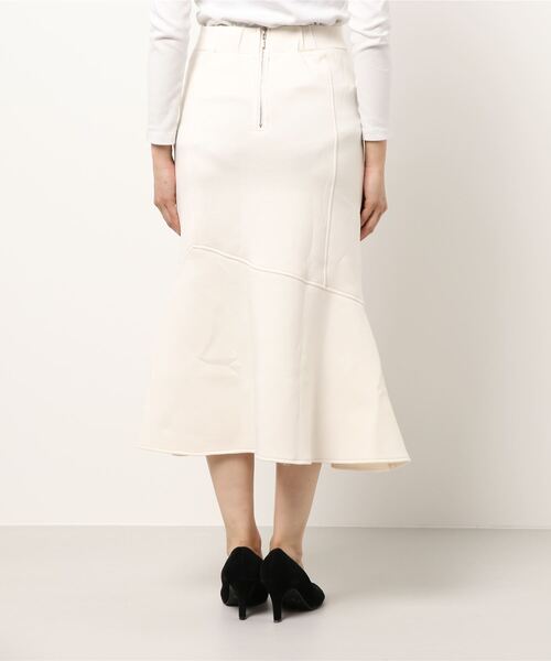 natural couture（ナチュラルクチュール）の「マシュマロマーメイドスカート（スカート・レディース・ミント/ピンク/ライトベージュ/アイボリー/ブラック・FREE）」の7枚目の写真