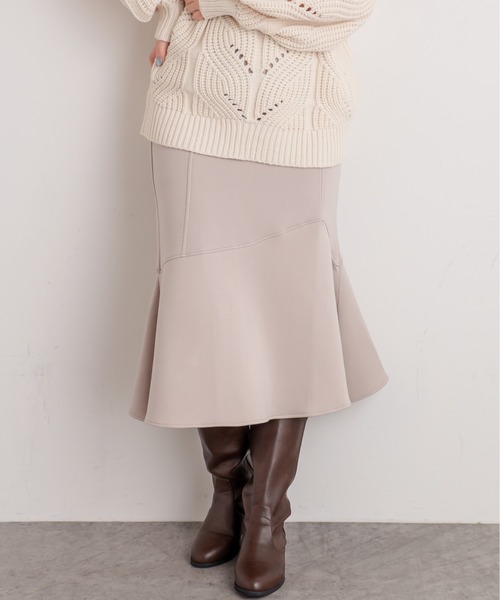 natural couture（ナチュラルクチュール）の「マシュマロマーメイドスカート（スカート・レディース・ミント/ピンク/ライトベージュ/アイボリー/ブラック・FREE）」の16枚目の写真