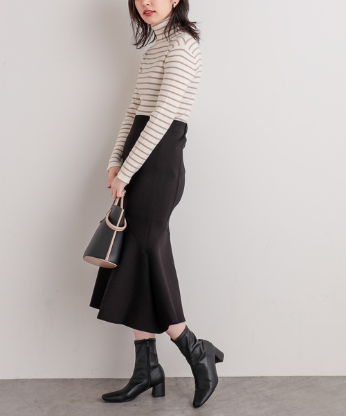 natural couture（ナチュラルクチュール）の「マシュマロマーメイドスカート（スカート・レディース・ミント/ピンク/ライトベージュ/アイボリー/ブラック・FREE）」の13枚目の写真