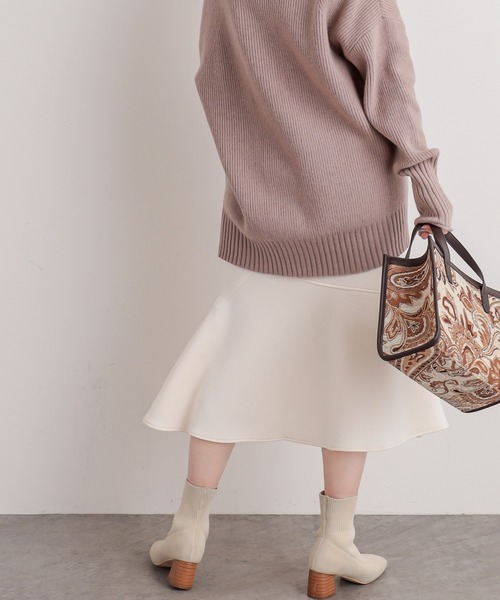 natural couture（ナチュラルクチュール）の「マシュマロマーメイドスカート（スカート・レディース・ミント/ピンク/ライトベージュ/アイボリー/ブラック・FREE）」の8枚目の写真