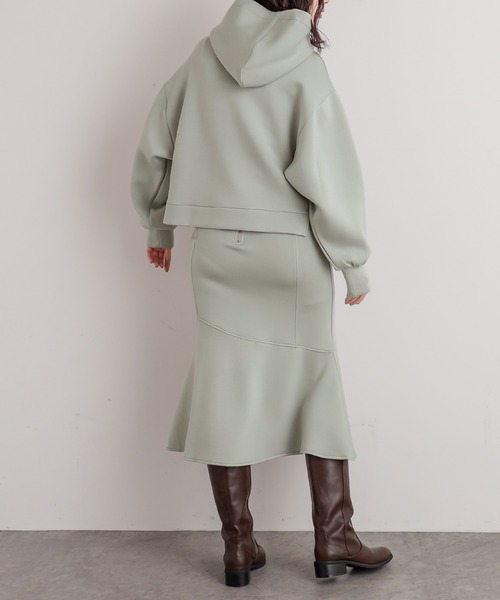 natural couture（ナチュラルクチュール）の「マシュマロマーメイドスカート（スカート・レディース・ミント/ピンク/ライトベージュ/アイボリー/ブラック・FREE）」の22枚目の写真