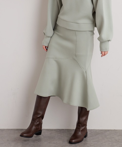 natural couture（ナチュラルクチュール）の「マシュマロマーメイドスカート（スカート・レディース・ミント/ピンク/ライトベージュ/アイボリー/ブラック・FREE）」の21枚目の写真