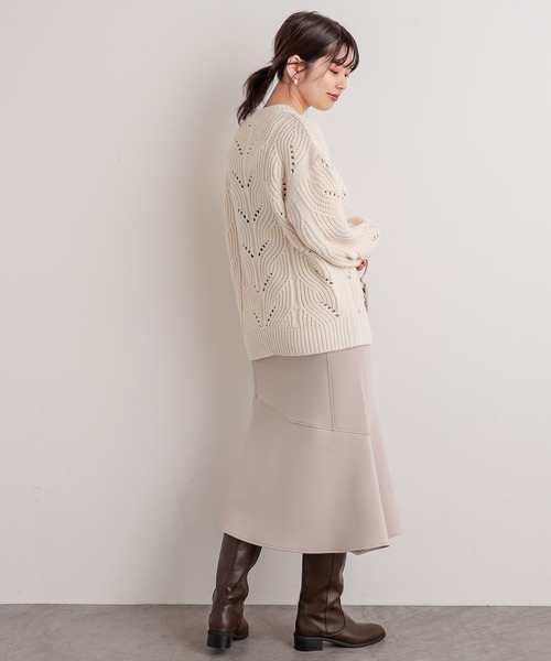 natural couture（ナチュラルクチュール）の「マシュマロマーメイドスカート（スカート・レディース・ミント/ピンク/ライトベージュ/アイボリー/ブラック・FREE）」の18枚目の写真