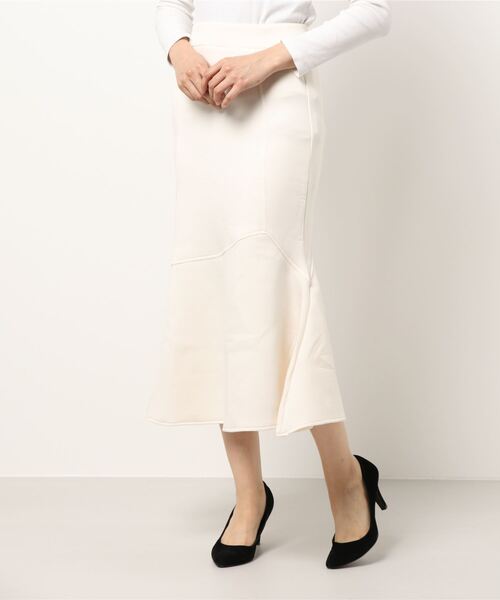 natural couture（ナチュラルクチュール）の「マシュマロマーメイドスカート（スカート・レディース・ミント/ピンク/ライトベージュ/アイボリー/ブラック・FREE）」の11枚目の写真