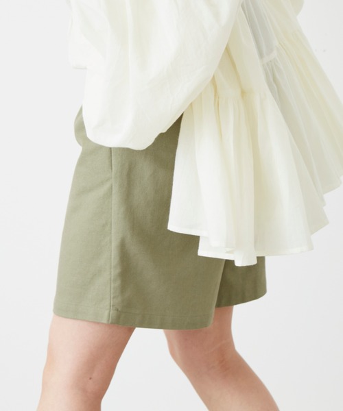 Auntie Rosa Holiday（アンティローザホリデー）の「リネンハーフパンツ（その他パンツ・レディース・カーキ/ブラック/ナチュラル/ブルー・FREE）」の18枚目の写真