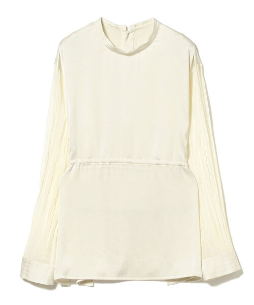 Ray BEAMS（レイビームス）の「Ray BEAMS / サテン ワッシャー スリーブ ブラウス（シャツ/ブラウス・レディース・オフホワイト/ブラック・ONE SIZE）」の6枚目の写真