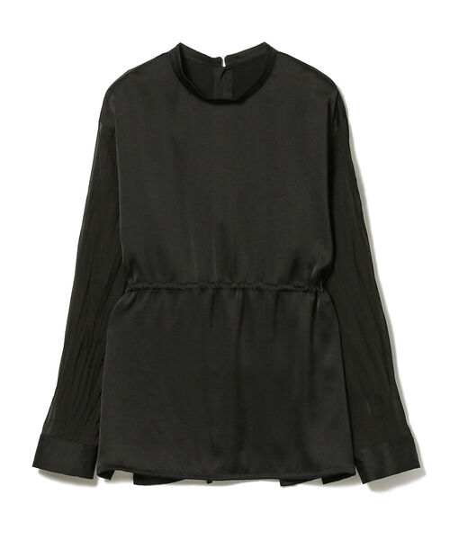 Ray BEAMS（レイビームス）の「Ray BEAMS / サテン ワッシャー スリーブ ブラウス（シャツ/ブラウス・レディース・オフホワイト/ブラック・ONE SIZE）」の13枚目の写真