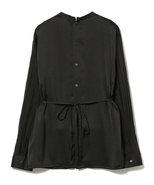 Ray BEAMS（レイビームス）の「Ray BEAMS / サテン ワッシャー スリーブ ブラウス（シャツ/ブラウス・レディース・オフホワイト/ブラック・ONE SIZE）」の14枚目の写真